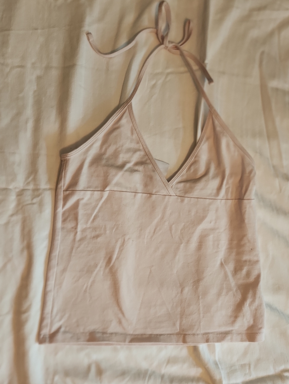 Harlow Pale Pink Halter Cami Top